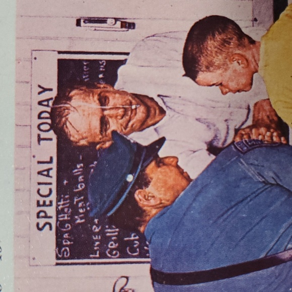 Norman Rockwell Tin Tray Home Office Decor Shelf Organizer Money Trinket - Picture 13 of 16